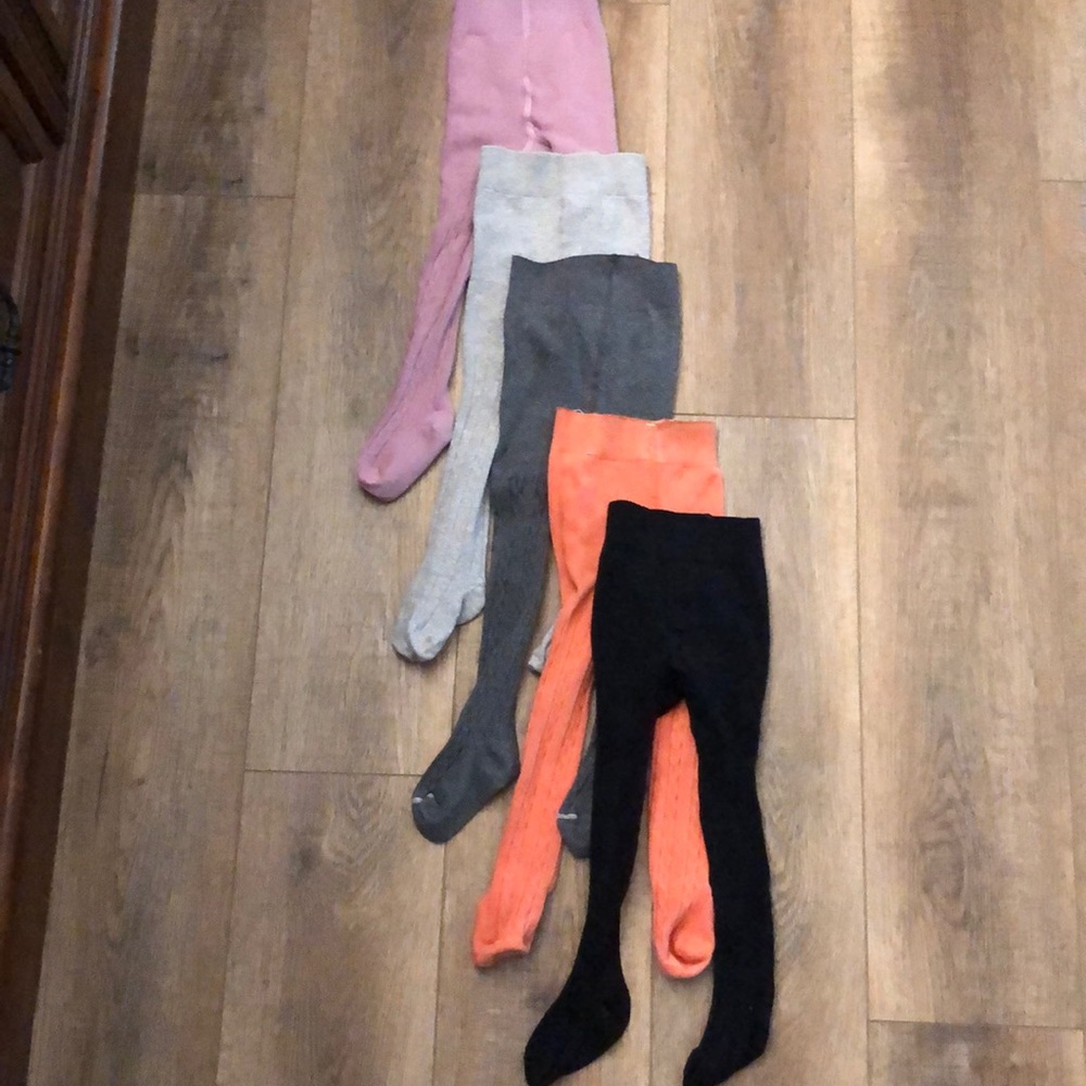 2-4T girls cable knit tights
